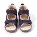 Tmavo-fialové sandálky Szamos - SUPINOVANÉ